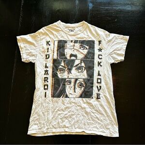 TKL XS White Tee Shirt Anime Kid Laroi Band Tee